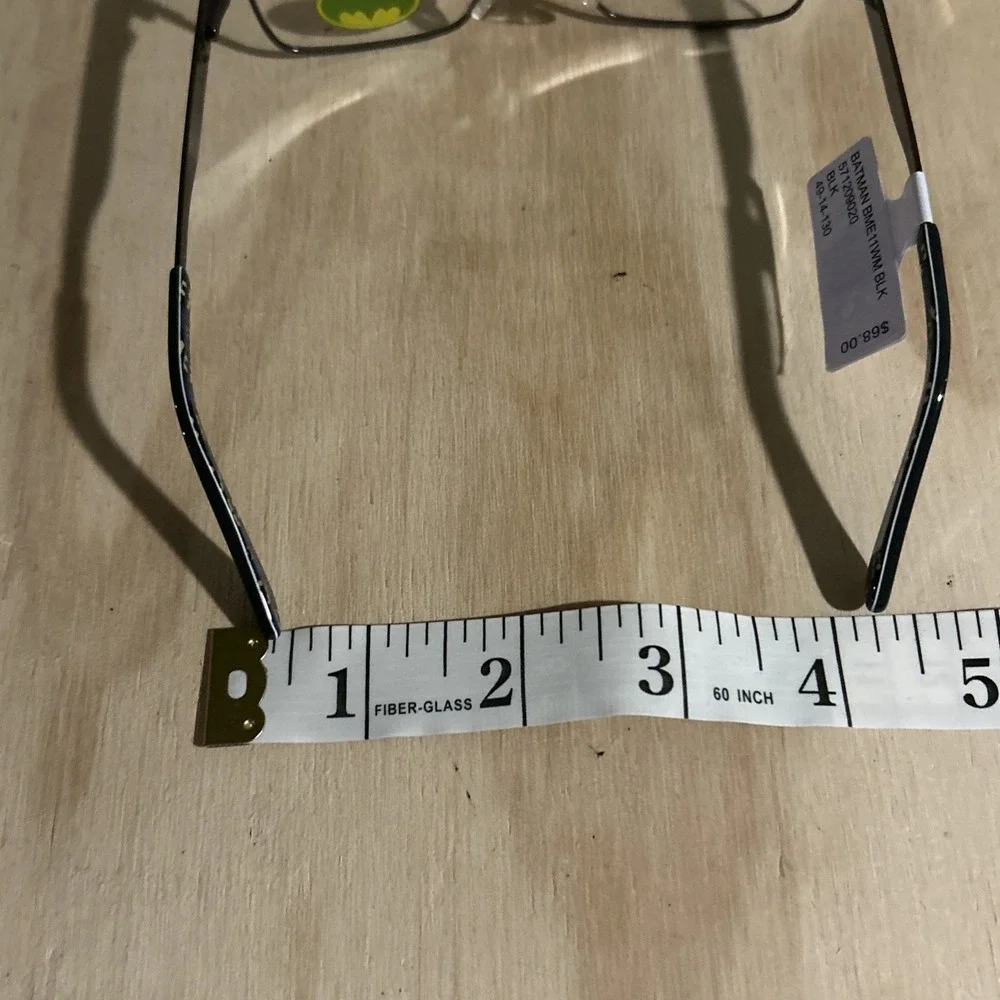 Disney Batman BME11WM Kids Black Metal Rectangular Full Rim 49-14-130 NWT Frames